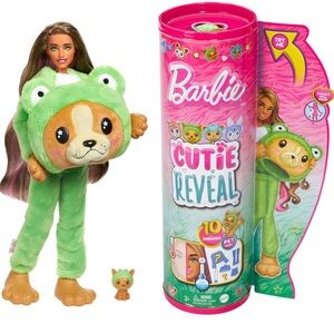 Barbie Cutie Reveal Doll & Accessories with Animal Costume & 10 Surprises